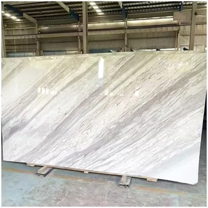 Dalle de marbre blanc Volakas grec poli avec veines grises douces pour comptoirs de cuisine, meubles de salle de bain, sols, murs, villas et hôtels - Product Image 5