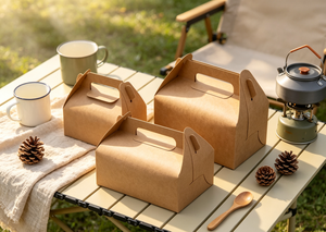 Papier kraft épais de haute qualité, écologique, multi-tailles, découpé, plié, avec poignée intégrée, sans colle, carton robuste - Product Image 3
