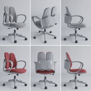 Moderner Bürostuhl mit Mittlerer Rückenlehne und Netzstoff, Geteiltes Rückendesign für Schulungsräume, Bildungszentren, Büros und Kreative Arbeitsbereiche - Product Image 5