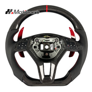 Volant personnalisé en fibre de carbone véritable pour Mercedes-Benz Classe C et E W204 W212 C300 CLS63 CLA45 E300 E550 E63 2011-2015 - Product Image 1