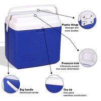 Glacière isotherme en polyuréthane expansé (EPS) de grande capacité (12 L) en plastique HDPE imperméable pour aliments et vin