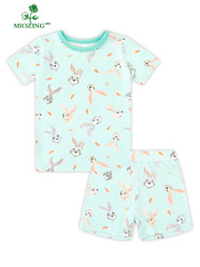 Conjunto de Pijama de Bambú Premium de 2 Piezas para Niña de 5 Años, <span class=keywords><strong>Ropa</strong></span> de Verano con Estampado Personalizado, Miozing - Product Image 2