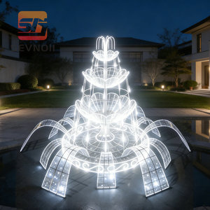 Sculpture <span class=keywords><strong>lumineuse</strong></span> de fontaine à changement de couleur RVB, lumière <span class=keywords><strong>LED</strong></span> étanche pour la décoration de Noël, de parcs et de rues commerciales - Product Image 2