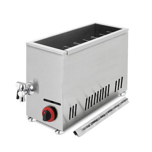 Nueva freidora comercial Coreana de palitos de perro caliente de queso de maíz de <span class=keywords><strong>ajedrez</strong></span> eléctrico máquina freidora de perro de maíz profundo con 25L - Product Image 2