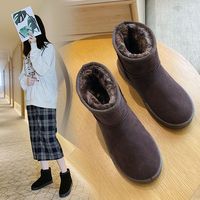 2025 dames hiver neige bottes épais chaud plat bottines pour femmes mode surdimensionné court femme bottes