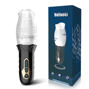 Masturbator Pria Terlaris 10 Getaran 5 Mode Rotasi 360 Derajat Berputar Mainan Seks TPE Genggam untuk Masturbasi Pria - Product Image 1