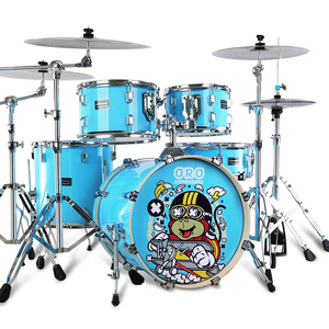 Jingying 2026 - <span class=keywords><strong>Batteria</strong></span> <span class=keywords><strong>per</strong></span> <span class=keywords><strong>Bambini</strong></span> Serie Star di Alta Gamma, 5 Tamburi e 4 Piatti, Strumento a Percussione - Product Image 1
