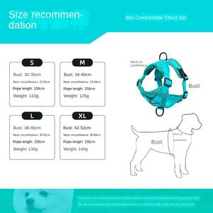 Nuevo Arnés de Pecho para Perros y Gatos, Transpirable, Reflectante, de Poliéster, con Correa - Product Image 2