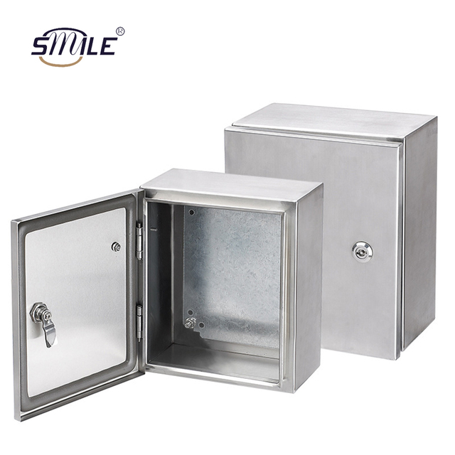 CHNSMILE NEMA 4X IP65 Stainless Steel Brushed/Powder Coating Wall/Pole Mounting Enclosure Box Electrical Panel Boxes