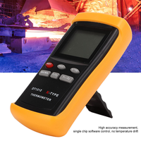 Termometer satelit tipe-k Digital, termometer industri, termometer kontak pirometer Digital tipe K saluran ganda