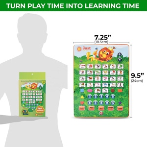 Tablet Alfabetico per Imparare <span class=keywords><strong>Lettere</strong></span> ABC, Numeri, Forme, Colori, Musica e Parole, Giocattolo Educativo Interattivo per Bambini - Product Image 3