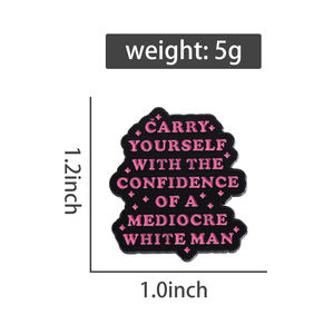 Sarkastische feministische Emaille-Anstecknadeln mit Gleichheitsbotschaft, Cartoon-Broschen, Reversnadeln für Hemd, Kleidung, Kragen, Rucksack, Schmuck - Product Image 6