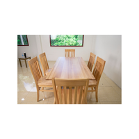 Ensemble table et chaises de salle à manger design moderne de la marque ANGELA, meubles en bois de haute qualité, pliables, 6 places, prêts à assembler, imperméables