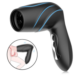 USB Electric Penis Trainer Masturbator <strong>Dildo</strong> with 10 <strong>Vibrations</strong> Unique Glans Vibrator <strong>Sex</strong> Toys for Men - Product Image 1