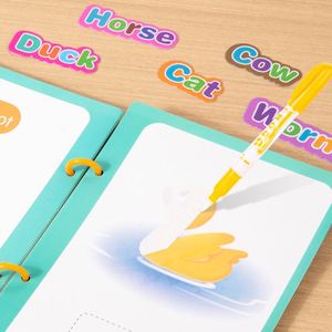 Libro de Dibujo Portátil, Juguetes para Dibujar sin Desorden, Libros de Colorear con Agua Reutilizables para Niños Pequeños - Product Image 4
