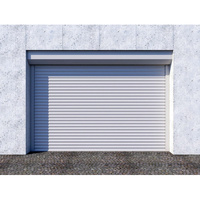 Porte de garage à volets roulants ventilés en aluminium électrique moderne, design de ventilation pour l'extérieur des villas résidentielles