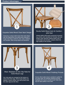 Chaise de salle à manger vintage rustique en bois courbé empilable en bois design pour restaurant bistro hôtel et salon - Product Image 4