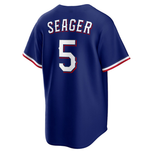 2026 <span class=keywords><strong>USA</strong></span> 250 Cuatro de Julio Texas # 5 Camisetas de Béisbol Personalizadas con el Número 5 de Seager, Bordadas, Uniformes Juveniles, Ropa Deportiva - Product Image 3