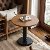 Table basse de salon, table à thé moderne de luxe, petite table d'appoint en bois massif, tables basses rondes pour la maison