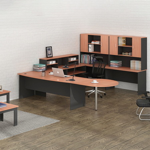 Phật sơn sang trọng hiện đại điều hành văn phòng bàn bàn gỗ với mở rộng tính năng nhà máy bán buôn - Product Image 5