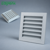 Grille de ventilation extérieure en aluminium pour la pluie, résistante aux intempéries, pour salle de climatisation, entrepôt, taille personnalisée, directement de l'usine OEM