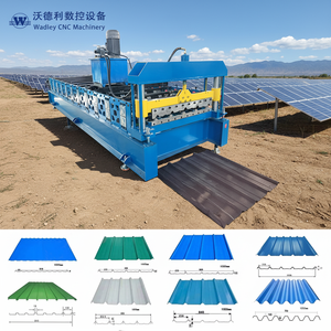 เครื่องขึ้นรูปกระเบื้องเหล็ก WADLEY สำหรับงานปูพื้น ความหนา 0.3-0.8 มม. ความกว้างป้อนวัสดุ 1000 มม. ปรับแรงดันไฟฟ้าได้ - Product Image 1