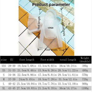 2026 yeni Model şeffaf görünmez profesyonel yüzme gaz kauçuk palet ücretsiz yüzme yüzgeçleri kurbağa ayakkabı kısa bacak palet - Product Image 6