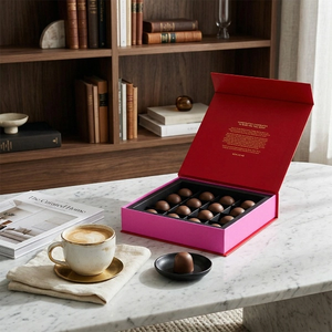 Wholesale Custom Logo Printed Paper Chocolate <b>Box</b> Packaging For Valentine <b>Sweets</b> Luxury Magnetic Chocolate <b>Box</b> - Product Image 3