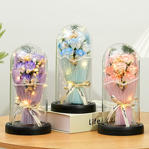 Boîte cadeau pour la Saint-Valentin, la remise des diplômes, Noël, Halloween, <span class=keywords><strong>fleurs</strong></span> <span class=keywords><strong>séchées</strong></span>, <span class=keywords><strong>fleurs</strong></span> éternelles, <span class=keywords><strong>fleurs</strong></span> de savon réalistes, haute qualité, pour la maison - Product Image 1