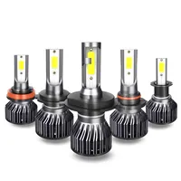 Set de phares de voiture à lumière Led, système d'éclairage automatique V6 COB CSP 9005 9006, H7, H4, 9012 H13, H11, 80W, 8000lm