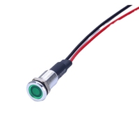 Luz indicadora LED ABILKEEN DC 12V 14mm para panel de instrumentos, de advertencia/antiniebla/direccional, con carcasa de metal y plástico, luces de señalización para motocicleta, bicicleta y coche