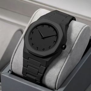 Montres de sport de luxe pour hommes, 40 mm, bracelet 20 mm, fermoir caché à bouton-poussoir, cadran à aiguilles, verre, plastique, quartz, étanche, chiffres arabes - Product Image 2