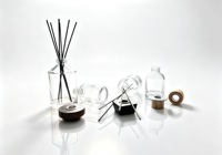 Bouteille diffuseur en verre transparent à corps droit, vente en gros d'usine, 100ml 200ml 300ml, conteneur vide pour arômes, flacon de parfum