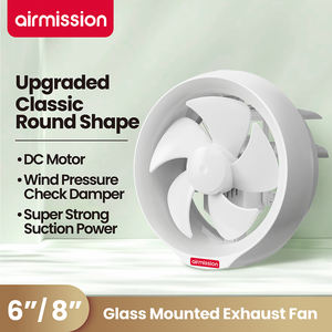 Ventilateur extracteur silencieux de 6 pouces pour usage domestique, à fixer sur <span class=keywords><strong>fenêtre</strong></span>, pour refroidissement et ventilation - Product Image 2