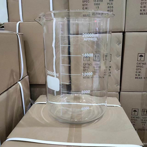 Béchers en verre de quartz transparent résistant à la chaleur de forme cylindrique de 10 L - Product Image 3