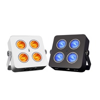 AICPOSE Nouveauté Prix Raisonnable 4x18W Projecteur LED à Batterie pour Scène en Acier Inoxydable 6-en-1