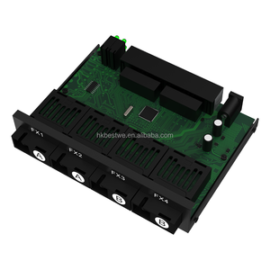 สวิตช์ไฟเบอร์อีเธอร์เน็ต OEM/ODM 4F4E 4xSC 4xRJ45 ตัวแปลงสื่ออีเธอร์เน็ตเป็นไฟเบอร์ 10/100 Base-Tx เป็น 100Base-FX สวิตช์ไฟเบอร์ - Product Image 4