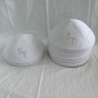 Kippot de Lino Ecológico Personalizadas de Fábrica, con Fecha y Nombre Grabados, Yarmulke para Bodas Judías, Recuerdos de Bar Mitzvah