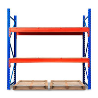 Étagères de stockage pour entrepôt, rayonnages métalliques robustes, moyennement et légèrement chargés, à plusieurs niveaux, type poutre, hauteur 200 cm