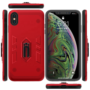 Saiboro Rugged Armor de 2 en 1 PC TPU soporte resistente al impacto, caja del teléfono para Iphone xs. - Product Image 4