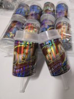 Pot en plastique PET refermable personnalisé de 3,5 g avec couvercle à vis pour gâteaux, biscuits, bonbons, collations, desserts