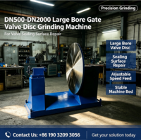 Machine de rectification de disques de vannes à grand diamètre DN500-DN2000 pour la réparation des surfaces d'étanchéité des vannes