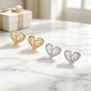 Komponen & Perlengkapan Perhiasan Anting Wanita Tren Perhiasan Perhiasan Mewah Tema Cinta Wanita Barat Toko Perhiasan Grosir Online - Product Image 1