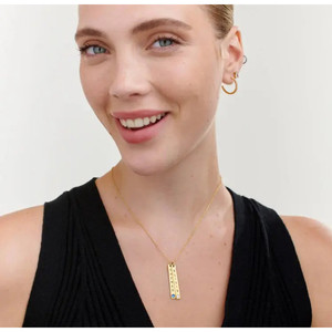 สร้อยคอแนวตั้งแบบปรับแต่งได้ ของขวัญวันแม่ - Product Image 3