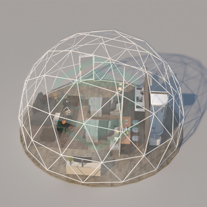 Tente de dôme d'hôtel de <span class=keywords><strong>camping</strong></span> <span class=keywords><strong>en</strong></span> plein air de taille personnalisée tentes de dôme géodésique les plus chaudes de vente - Product Image 6