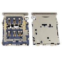 Connecteur de carte Nano SIM enfichable avec tiroir porte-carte, fente femelle pour PCB, montres intelligentes, téléphones IoT, tablettes SMD