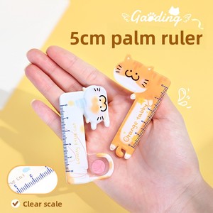 Creative Cat Palm-Sized Plastic <strong>5cm</strong> High Quality Student Stationery Mini Children's Multifunctional Ruler Stationery Set - Product Image 3