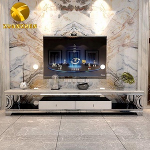 <span class=keywords><strong>Mobili</strong></span> <span class=keywords><strong>soggiorno</strong></span> set nuovo modello in acciaio inox porta <span class=keywords><strong>tv</strong></span> mobile <span class=keywords><strong>tv</strong></span> di lusso da tavolo moderna <span class=keywords><strong>tv</strong></span> stand con cassetto - Product Image 5