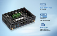 Contrôleur industriel sans ventilateur avec processeur Intel Celeron J6412 Quad-core, 3 ports Ethernet Gigabit, triple écran, 4 ports COM, Wi-Fi + Bluetooth, PC industriel