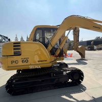 Mini-excavatrice Komatsu PC56/PC55/PC60 d'occasion, prix bas, surplus du Japon, moteur, pompe, roulement - 5,6 tonnes, capacité de la cuvette de 0,35 m